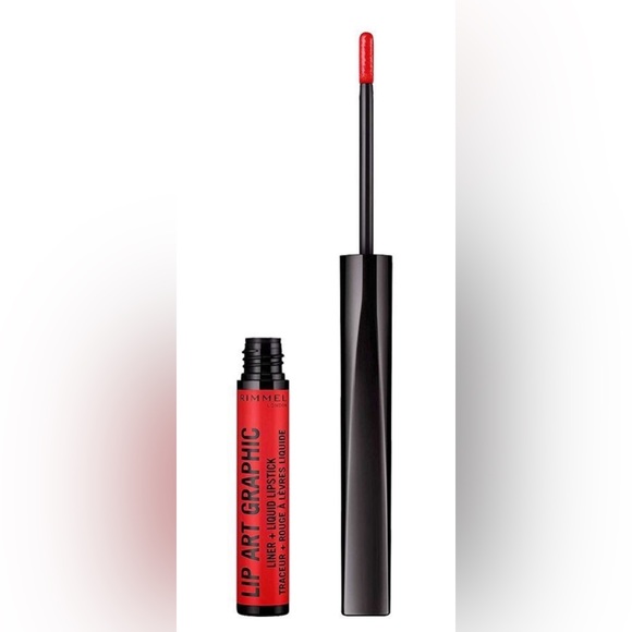 Rimmel Bundle of 3 Lip Art Graphic Liner and Liquid Lipsticks NEW - Picture 5 of 5